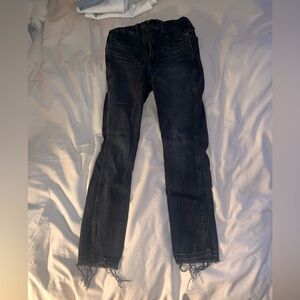 GAP Cigarette High Rise Jeans in Black Size 25/0R